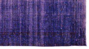 Purple Over Dyed Vintage Rug 5'1'' x 9'4'' ft 155 x 285 cm