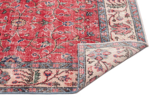 Naturel Over Dyed Vintage Rug 5'6'' x 9'4'' ft 167 x 285 cm