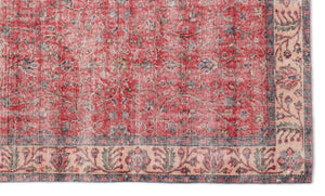 Naturel Over Dyed Vintage Rug 5'6'' x 9'4'' ft 167 x 285 cm
