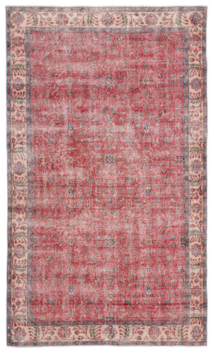 Naturel Over Dyed Vintage Rug 5'6'' x 9'4'' ft 167 x 285 cm
