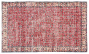 Naturel Over Dyed Vintage Rug 5'6'' x 9'4'' ft 167 x 285 cm