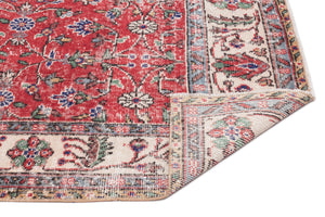 Naturel Over Dyed Vintage Rug 4'10'' x 8'8'' ft 148 x 264 cm