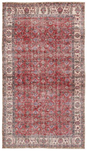 Naturel Over Dyed Vintage Rug 4'10'' x 8'8'' ft 148 x 264 cm