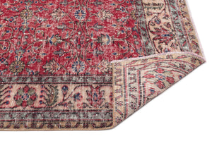 Naturel Over Dyed Vintage Rug 5'5'' x 9'3'' ft 165 x 283 cm