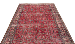 Naturel Over Dyed Vintage Rug 5'5'' x 9'3'' ft 165 x 283 cm