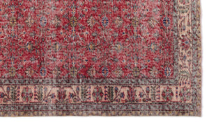 Naturel Over Dyed Vintage Rug 5'5'' x 9'3'' ft 165 x 283 cm