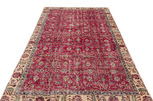 Naturel Over Dyed Vintage Rug 5'3'' x 8'12'' ft 160 x 274 cm