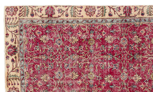 Naturel Over Dyed Vintage Rug 5'3'' x 8'12'' ft 160 x 274 cm
