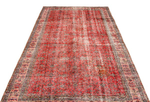 Naturel Over Dyed Vintage Rug 5'4'' x 8'7'' ft 162 x 262 cm