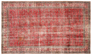Naturel Over Dyed Vintage Rug 5'4'' x 8'7'' ft 162 x 262 cm
