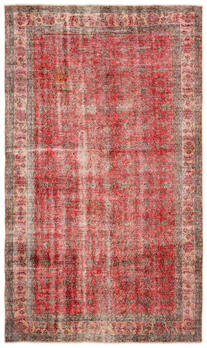 Naturel Over Dyed Vintage Rug 5'4'' x 8'7'' ft 162 x 262 cm