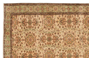Naturel Over Dyed Vintage Rug 5'8'' x 8'7'' ft 173 x 262 cm