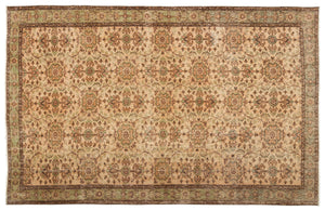 Naturel Over Dyed Vintage Rug 5'8'' x 8'7'' ft 173 x 262 cm