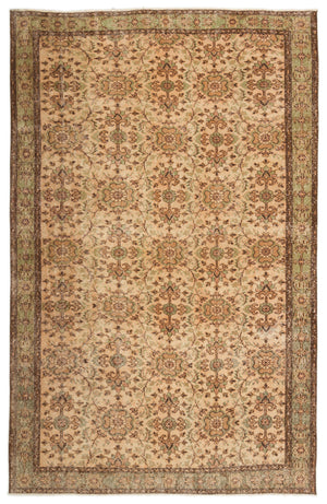 Naturel Over Dyed Vintage Rug 5'8'' x 8'7'' ft 173 x 262 cm