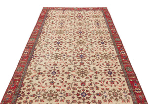 Naturel Over Dyed Vintage Rug 4'10'' x 8'8'' ft 147 x 265 cm