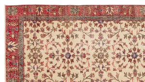 Naturel Over Dyed Vintage Rug 4'10'' x 8'8'' ft 147 x 265 cm