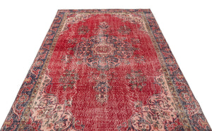 Naturel Over Dyed Vintage Rug 5'8'' x 9'5'' ft 173 x 286 cm