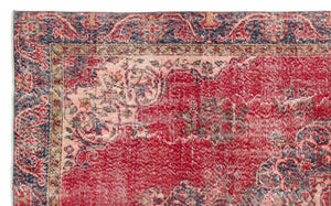 Naturel Over Dyed Vintage Rug 5'8'' x 9'5'' ft 173 x 286 cm