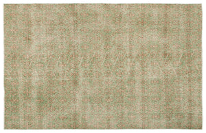 Naturel Over Dyed Vintage Rug 5'6'' x 8'8'' ft 168 x 264 cm