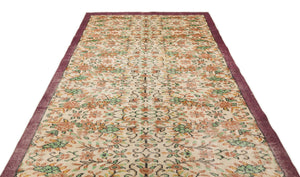 Naturel Over Dyed Vintage Rug 5'11'' x 9'7'' ft 180 x 292 cm