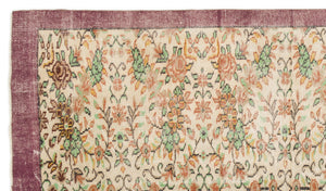 Naturel Over Dyed Vintage Rug 5'11'' x 9'7'' ft 180 x 292 cm