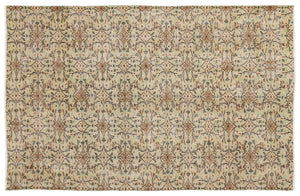 Naturel Over Dyed Vintage Rug 5'10'' x 8'12'' ft 177 x 274 cm