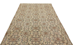 Naturel Over Dyed Vintage Rug 5'10'' x 8'12'' ft 177 x 274 cm