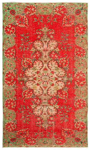 Naturel Over Dyed Vintage Rug 6'1'' x 10'4'' ft 185 x 316 cm