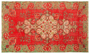 Naturel Over Dyed Vintage Rug 6'1'' x 10'4'' ft 185 x 316 cm