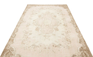 Beige Over Dyed Vintage Rug 5'11'' x 9'8'' ft 180 x 295 cm