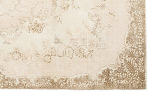 Beige Over Dyed Vintage Rug 5'11'' x 9'8'' ft 180 x 295 cm