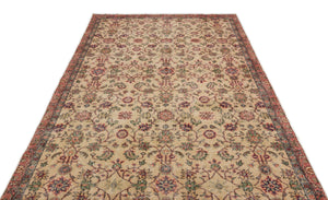 Naturel Over Dyed Vintage Rug 5'5'' x 9'6'' ft 166 x 290 cm