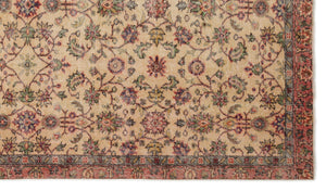 Naturel Over Dyed Vintage Rug 5'5'' x 9'6'' ft 166 x 290 cm