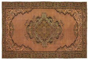 Naturel Over Dyed Vintage Rug 6'0'' x 8'10'' ft 183 x 268 cm