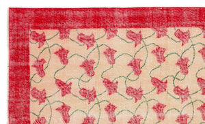 Naturel Over Dyed Vintage Rug 5'0'' x 8'3'' ft 153 x 251 cm