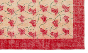 Naturel Over Dyed Vintage Rug 5'0'' x 8'3'' ft 153 x 251 cm