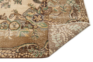 Naturel Over Dyed Vintage Rug 5'8'' x 9'1'' ft 173 x 278 cm