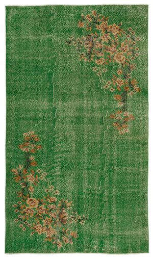 Naturel Over Dyed Vintage Rug 5'1'' x 8'11'' ft 154 x 271 cm