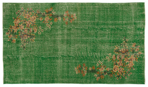 Naturel Over Dyed Vintage Rug 5'1'' x 8'11'' ft 154 x 271 cm