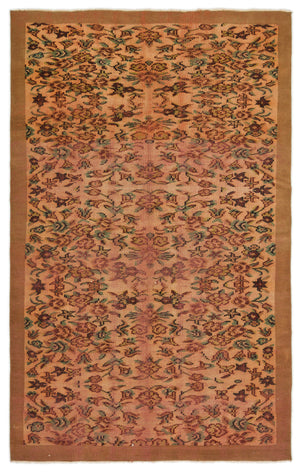 Naturel Over Dyed Vintage Rug 5'6'' x 8'3'' ft 168 x 252 cm