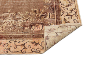 Naturel Over Dyed Vintage Rug 6'4'' x 9'8'' ft 193 x 294 cm