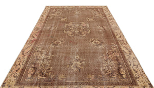 Naturel Over Dyed Vintage Rug 6'4'' x 9'8'' ft 193 x 294 cm