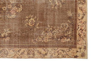 Naturel Over Dyed Vintage Rug 6'4'' x 9'8'' ft 193 x 294 cm
