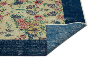 Naturel Over Dyed Vintage Rug 6'2'' x 9'9'' ft 188 x 297 cm