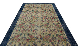Naturel Over Dyed Vintage Rug 6'2'' x 9'9'' ft 188 x 297 cm