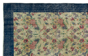 Naturel Over Dyed Vintage Rug 6'2'' x 9'9'' ft 188 x 297 cm