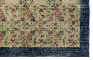 Naturel Over Dyed Vintage Rug 6'2'' x 9'9'' ft 188 x 297 cm