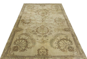 Naturel Over Dyed Vintage Rug 5'3'' x 8'8'' ft 160 x 263 cm