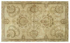 Naturel Over Dyed Vintage Rug 5'3'' x 8'8'' ft 160 x 263 cm