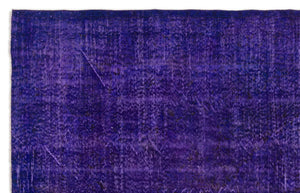 Purple Over Dyed Vintage Rug 6'2'' x 9'9'' ft 188 x 297 cm
